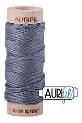 Aurifil Mako Cotton 6-Strand Floss 16 m 18 yd. spool - 1246 Very Dark Grey